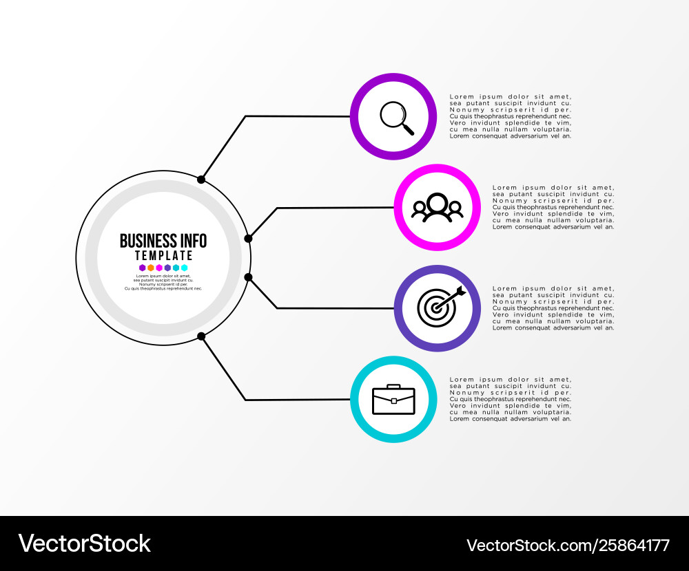 Infographic design template with options steps Infographic design template with options steps vector image
