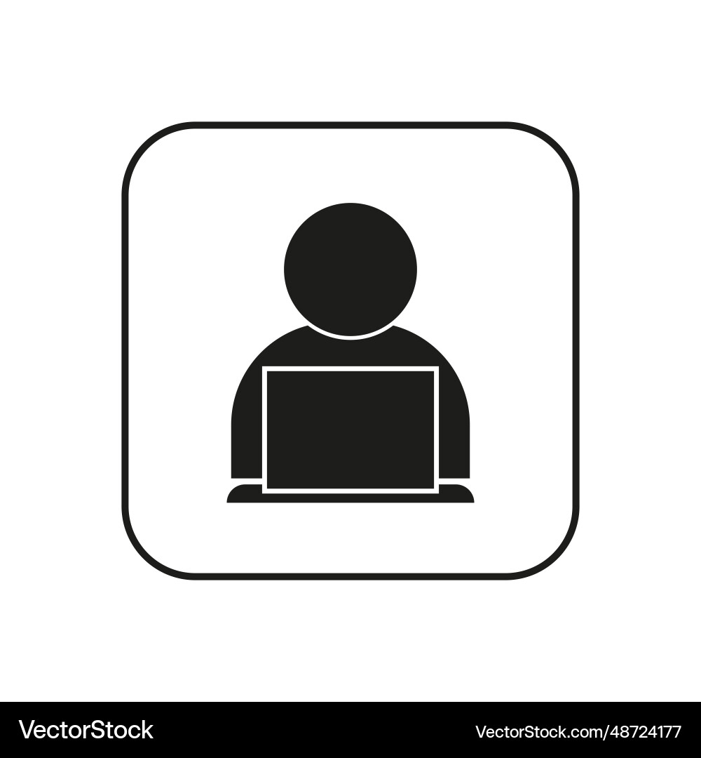Programmer icon eps 10 Programmer icon eps 10 Vector Image