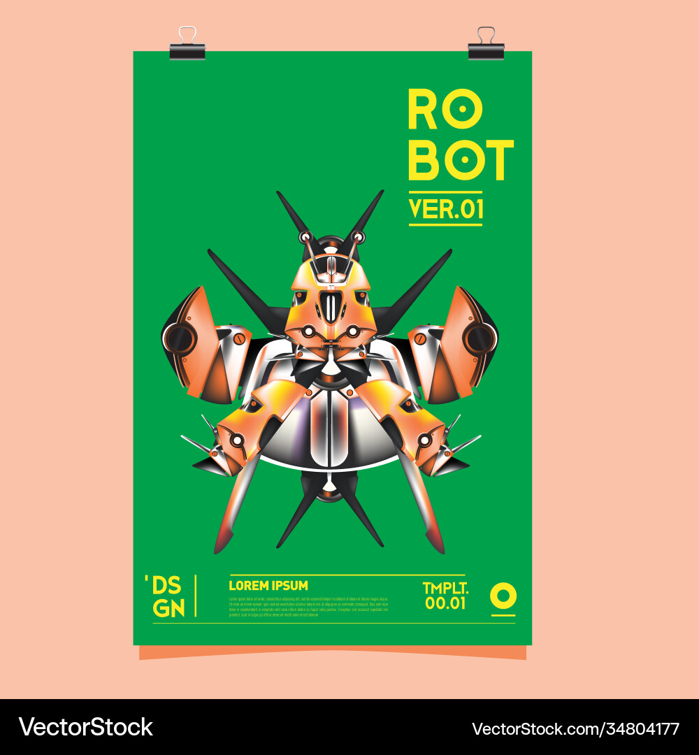 Realistisches Roboter- und Spielzeug-Design-Festival Realistisches Roboter- und Spielzeug-Design-Festival vektorbild