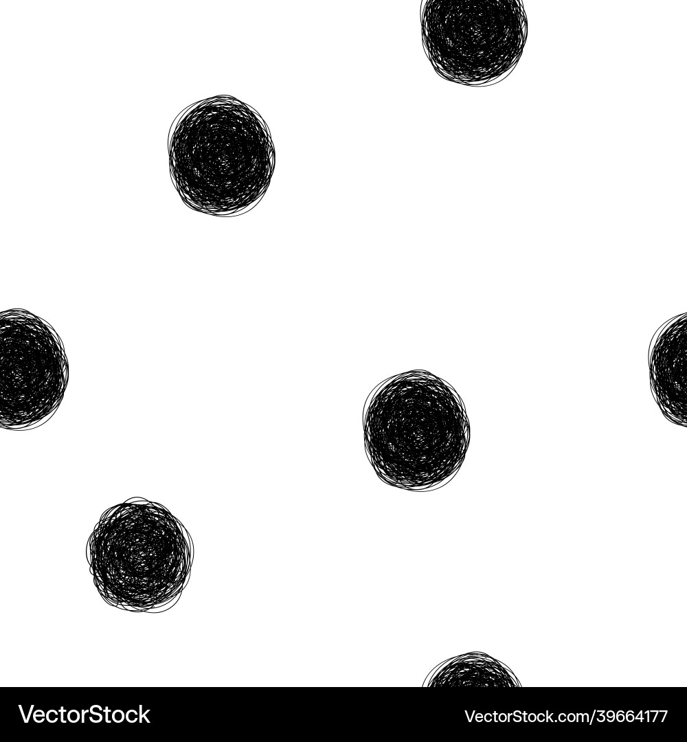 Sketchy hand-drawn points seamless pattern Sketchy hand-drawn points seamless pattern vector image