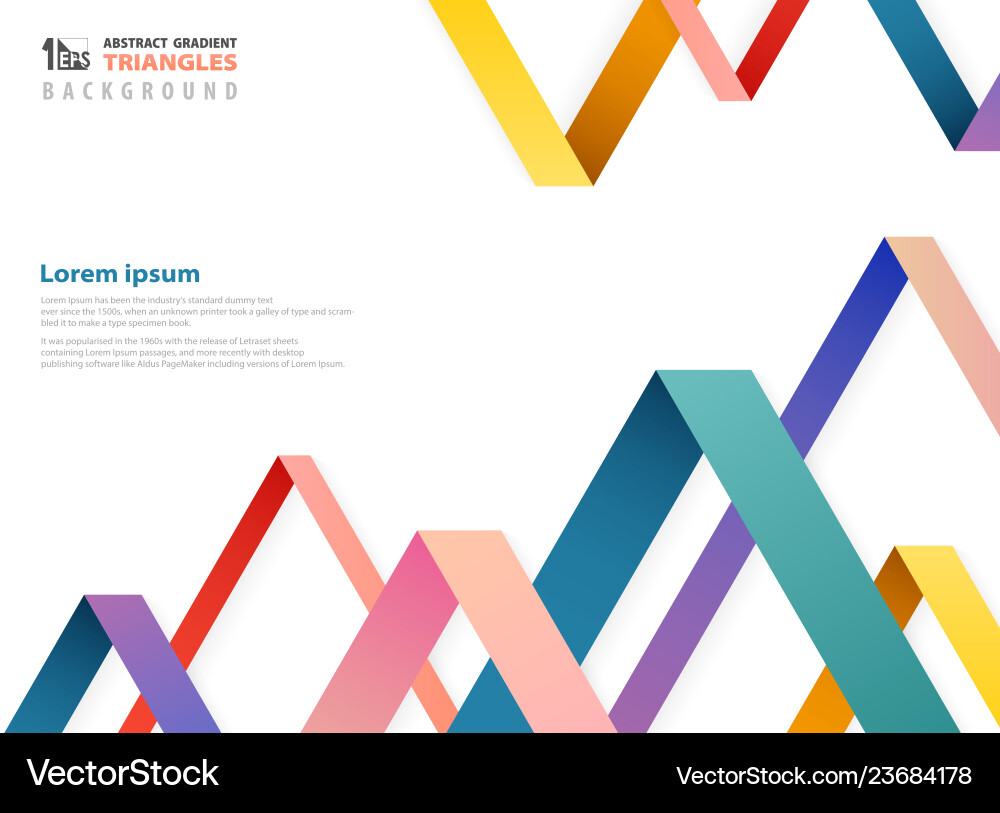 Abstract Overlapping Color Gradient vector image