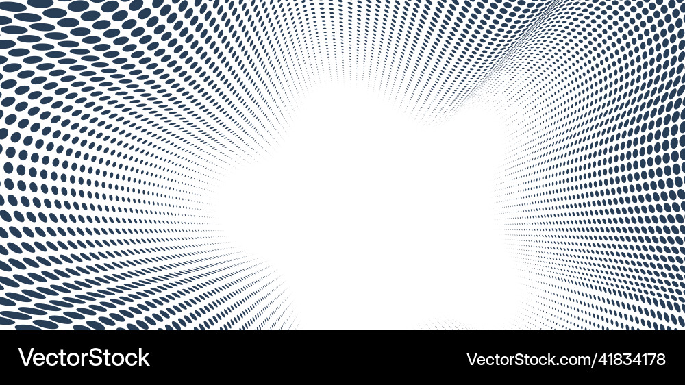 Black dots in 3d perspective abstract background Black dots in 3d perspective abstract background vector image