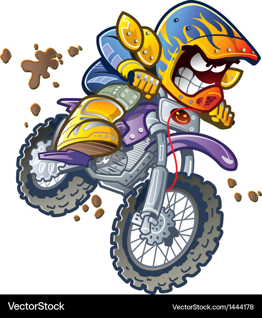 Extreme BMX Dirt Bike Rider vector image