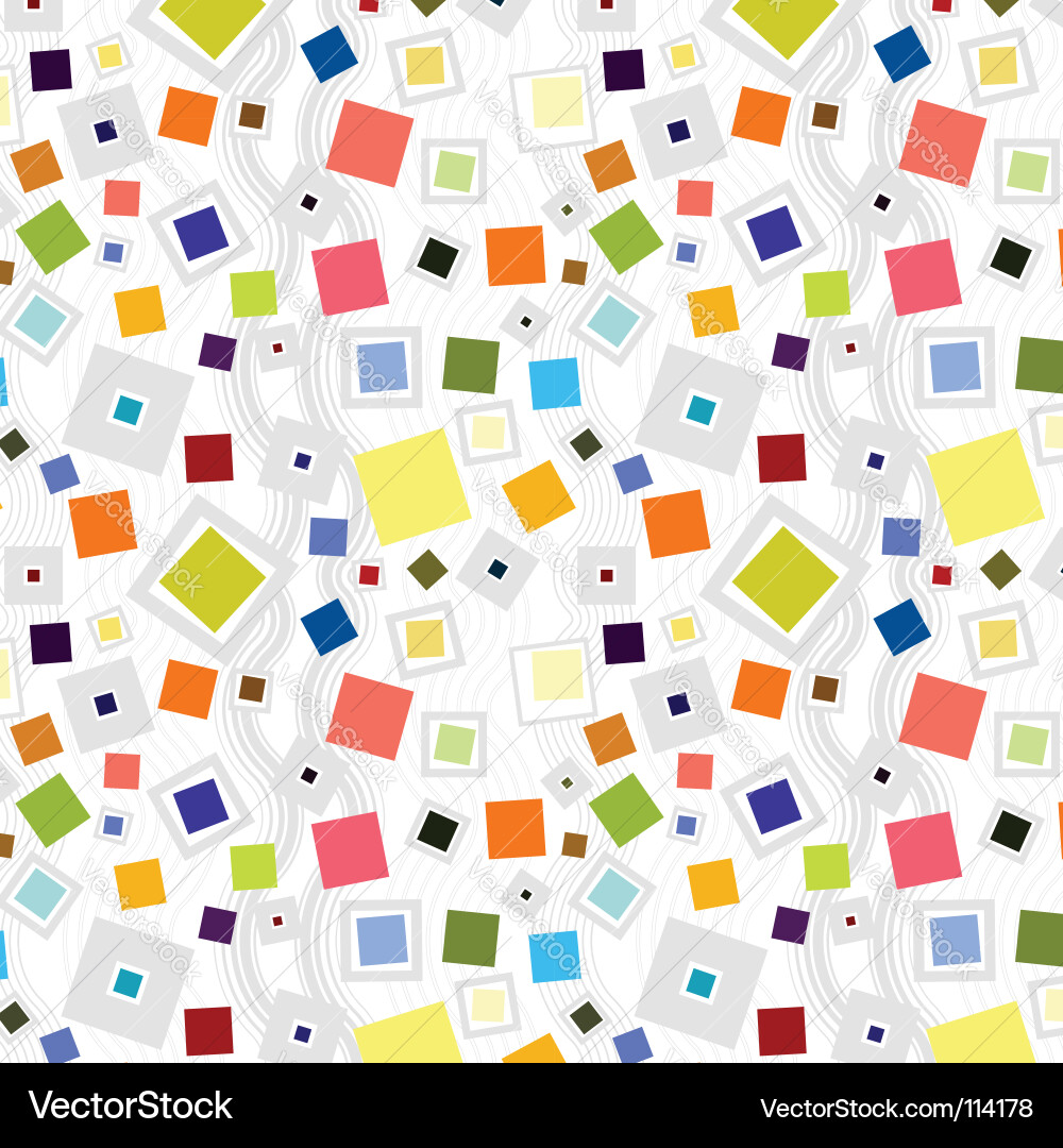 Geometric Square Pattern vector image