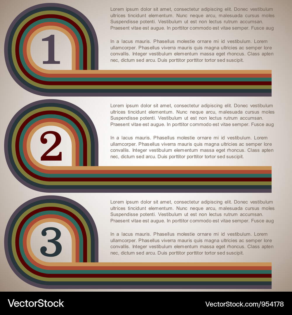 Retro Circles & Grunge Pattern Vector Image