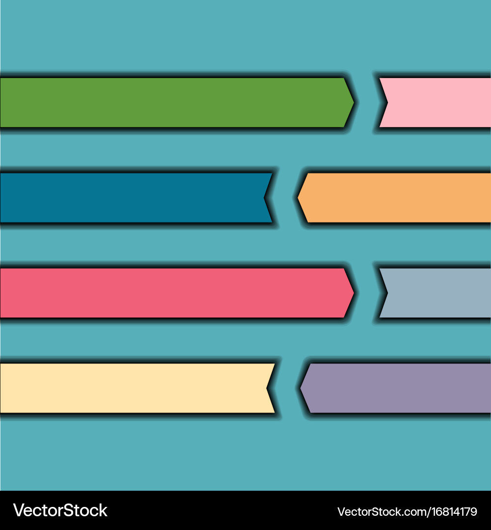 Abstract lines and arrows with shadows vector image
