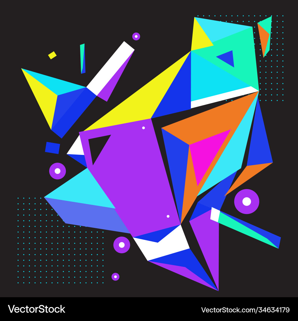 Abstract modern triangles background pattern Abstract modern triangles background pattern Vector Image