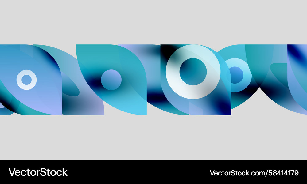 Abstract shapes overlap creating flowing blue Abstract shapes overlap creating flowing blue Vector Image