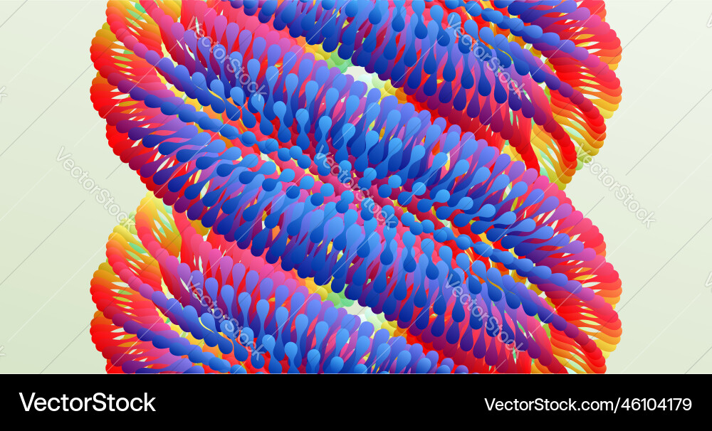Array with dynamic particles art composition Array with dynamic particles art composition vector image
