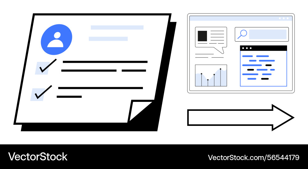 Digital document transformation representing data Digital document transformation representing data vector image
