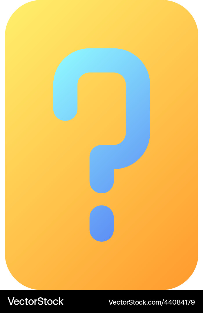 Faq pixel perfect flat gradient color ui icon Faq pixel perfect flat gradient color ui icon vector image