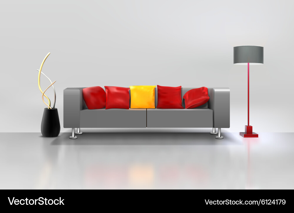 Living room interior Royalty Free Vector Image