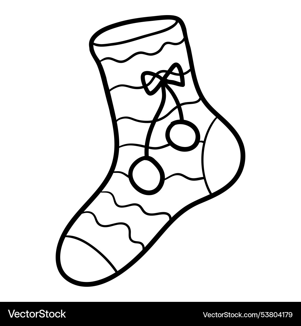 Malbuch für Kinder gestreifte Socken Malbuch für Kinder gestreifte Socken vektorbild