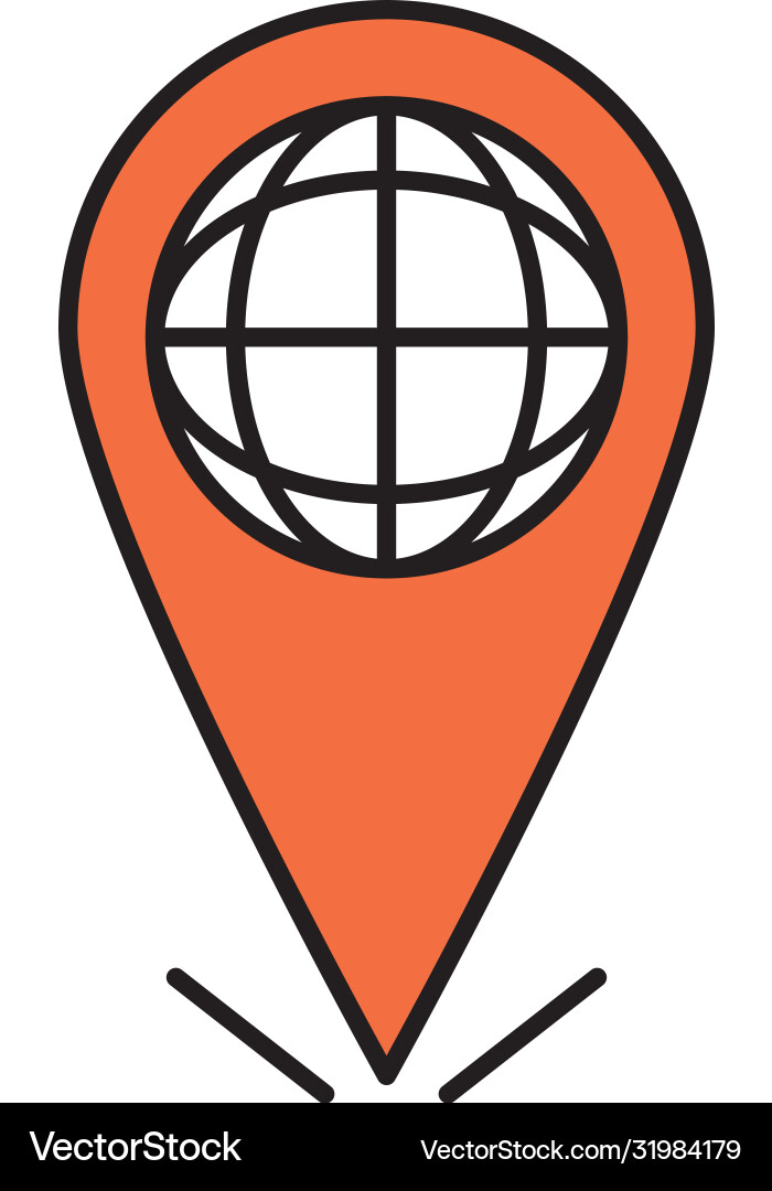 Online education world navigation pointer website vector image