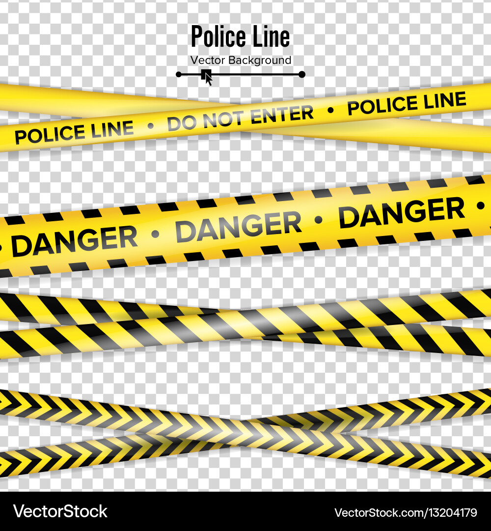 Police Tape - Nicht betreten Vektorbild