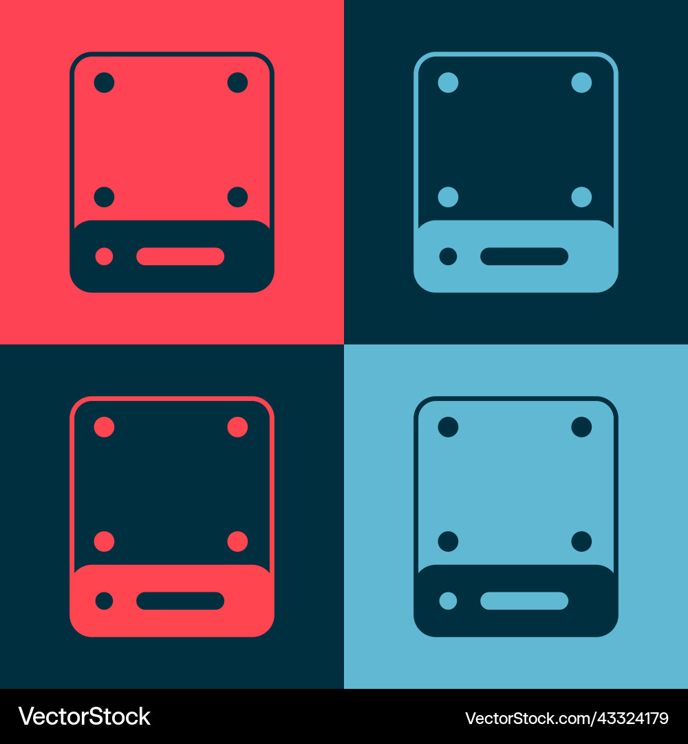 Pop art server data web hosting icon isolated Pop art server data web hosting icon isolated Vector Image