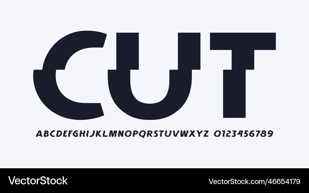 Sans serif Schriftart mit Verzerrungseffekt Sans serif Schriftart mit Verzerrungseffekt vektorbild