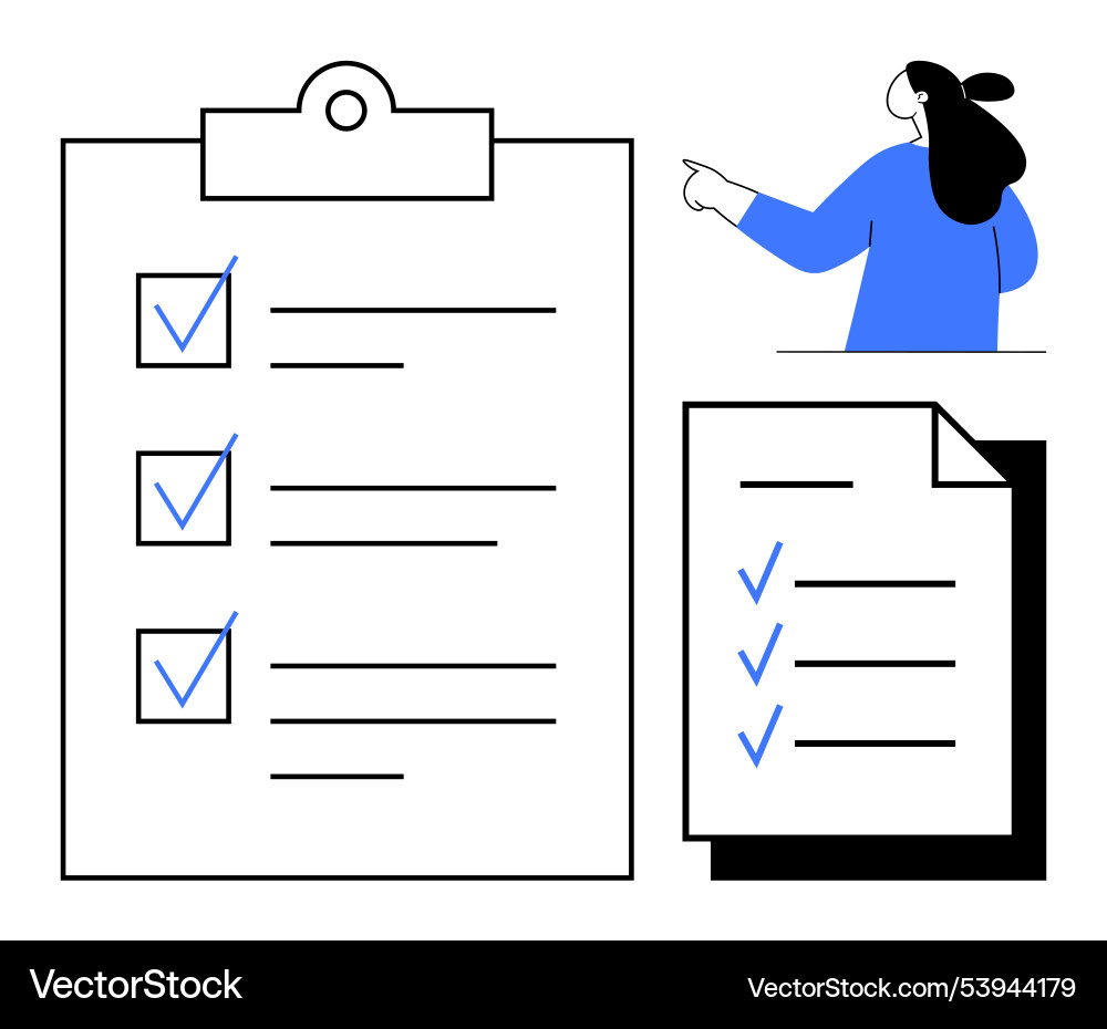 Simplified representation of task management Simplified representation of task management vector image