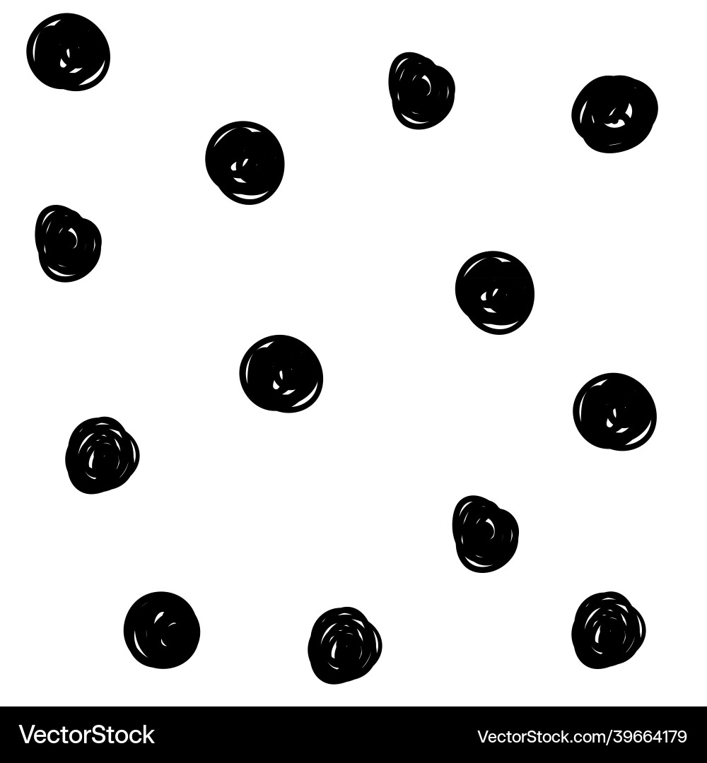 Sketchy hand-drawn points seamless pattern Sketchy hand-drawn points seamless pattern vector image