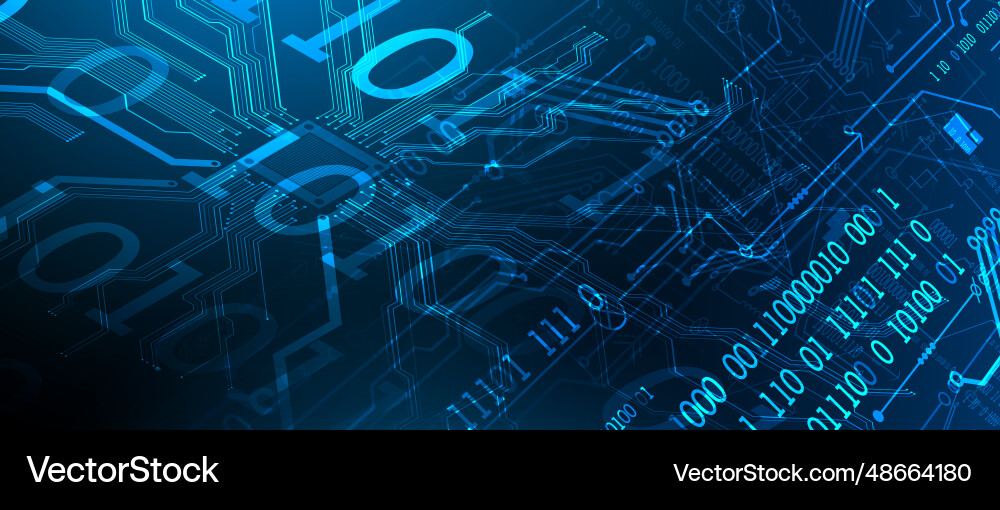 Abstract background on technological Vector Image