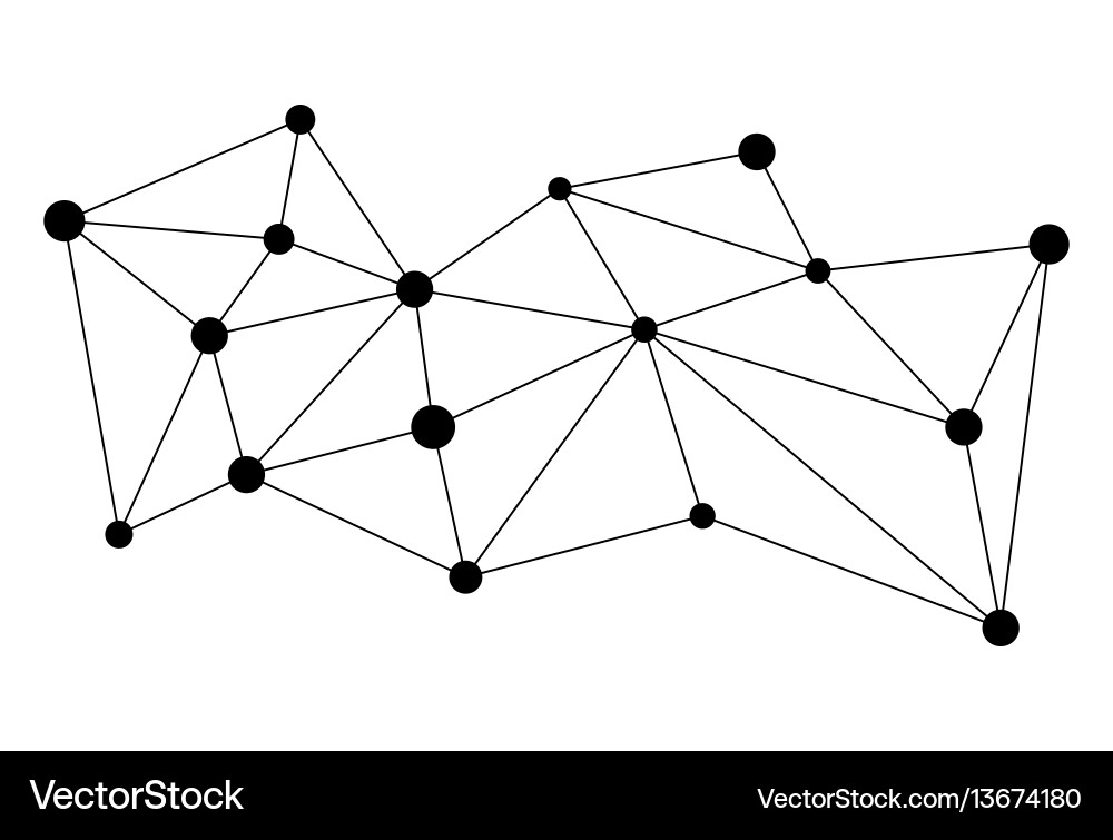 Abstract Network Connection vector image
