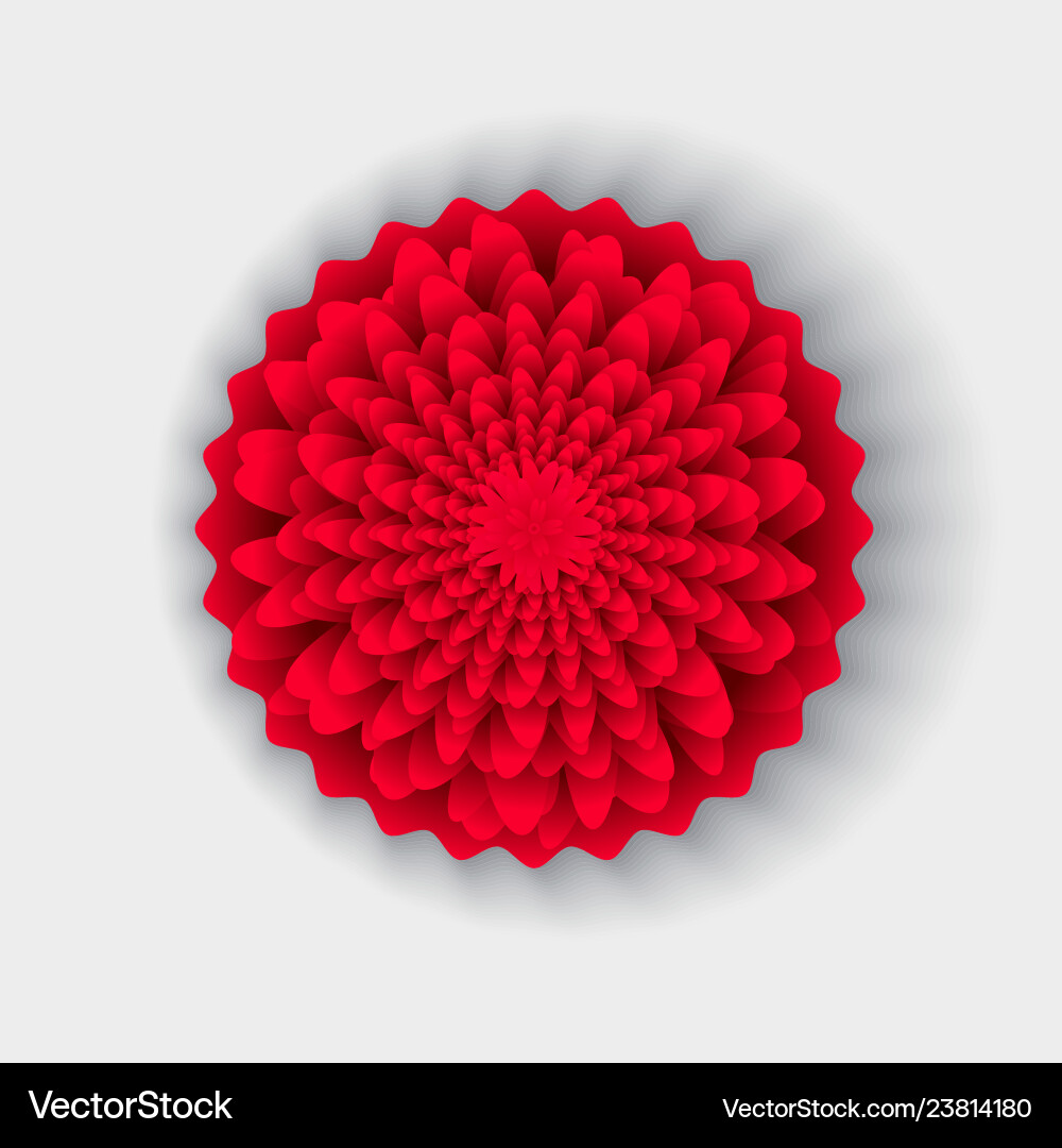 Flower in chinese style asian oriental origami Flower in chinese style asian oriental origami vector image