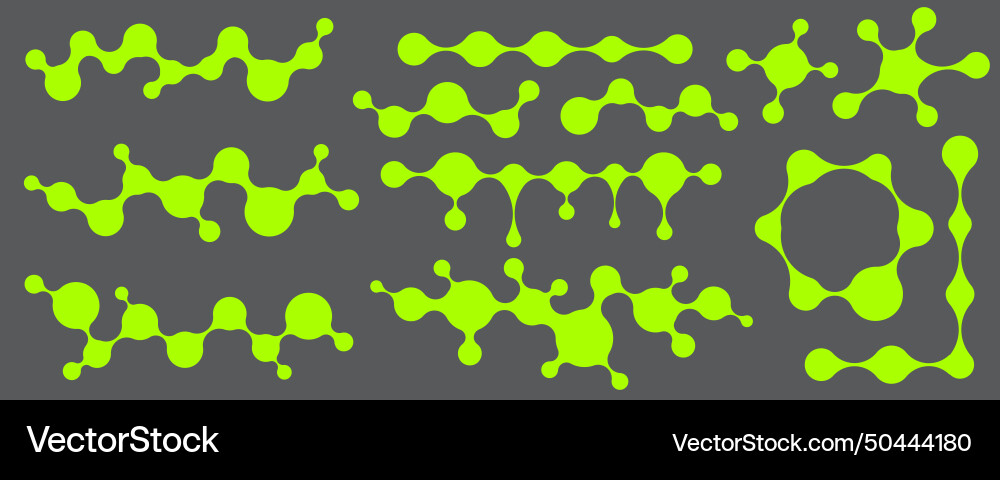 Metaball connected blobs shapes in pattern Metaball connected blobs shapes in pattern vector image
