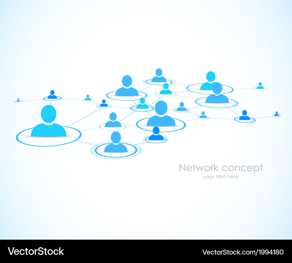 Network Connection Background Vector Image