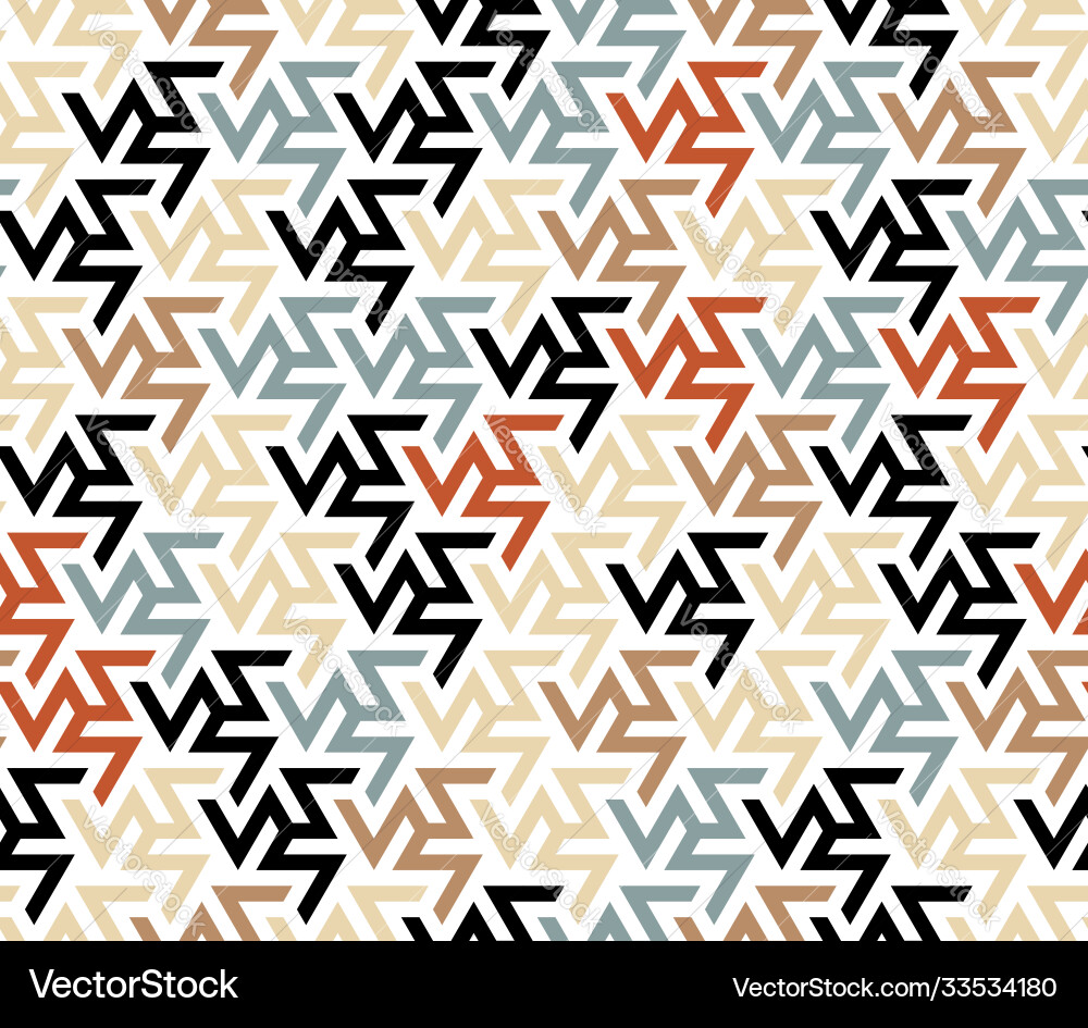 Zigzag color mix pattern seamless Zigzag color mix pattern seamless vector image