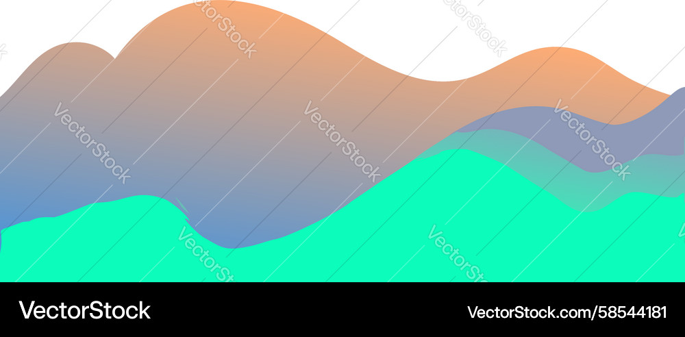 Abstract Gradient Wave Background Vector Image
