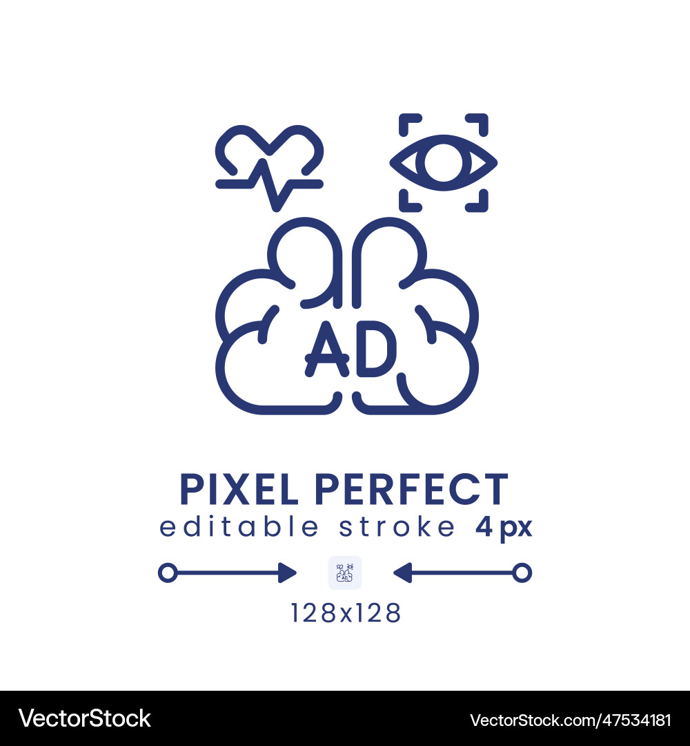 Biometrics linear desktop icon Vector Image