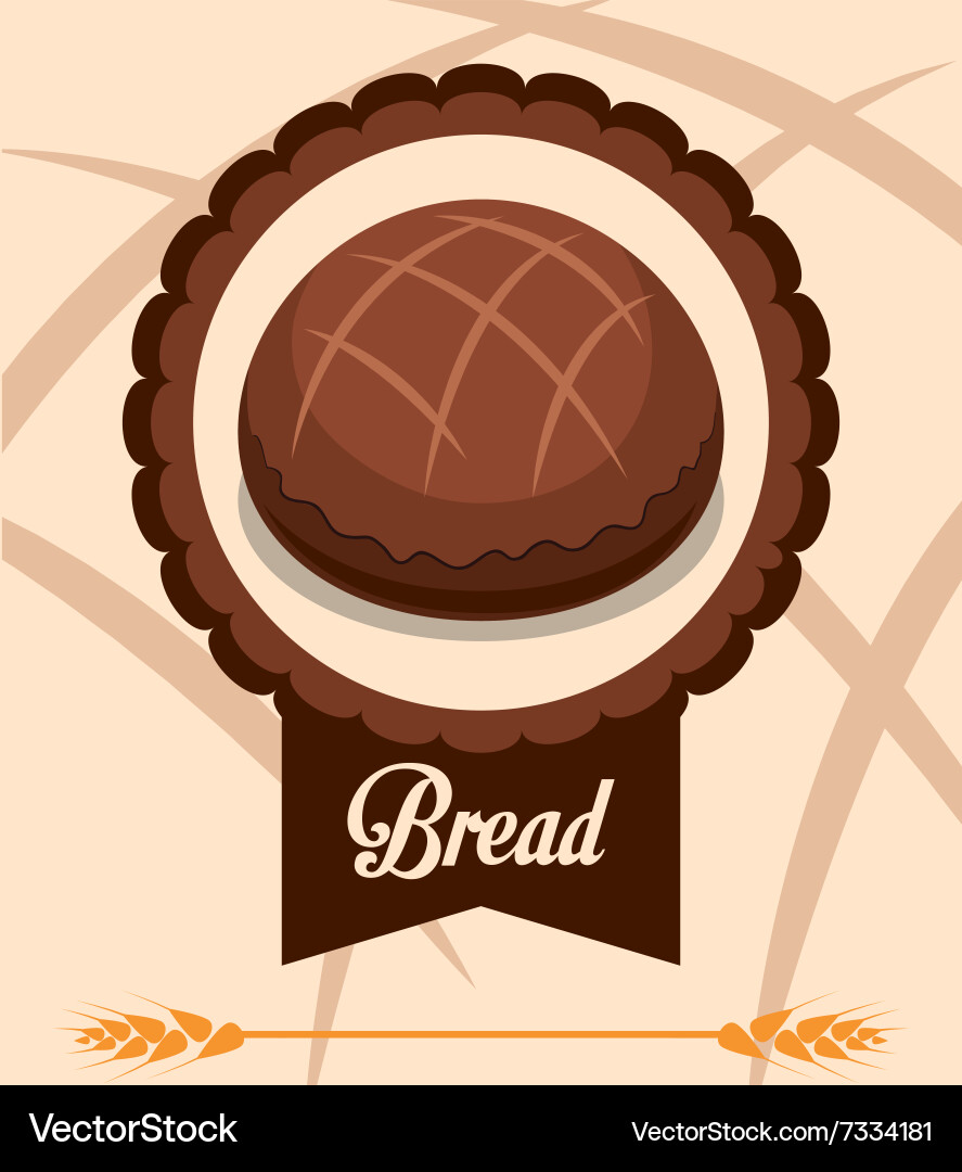 Bread and bakery design Royalty Free Vector Image