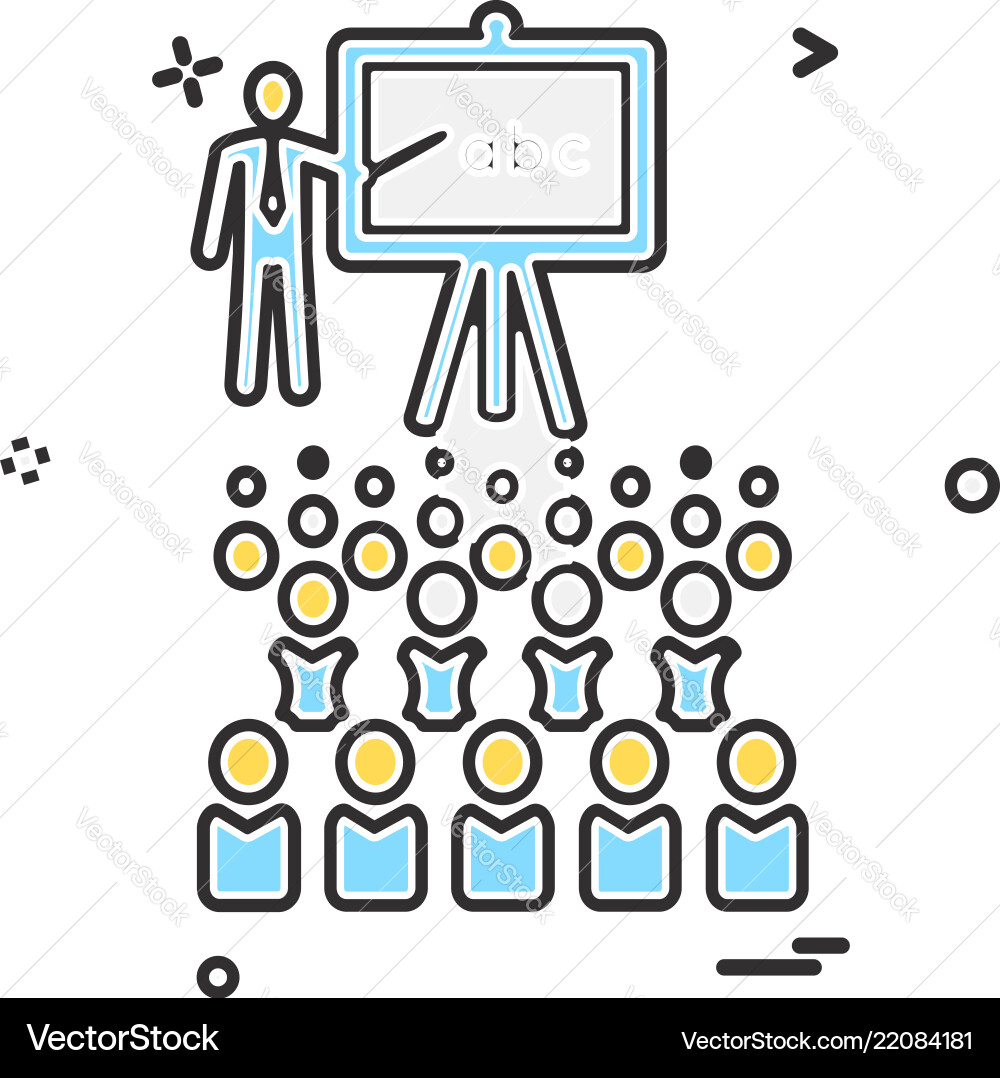Class icon design Vector Image