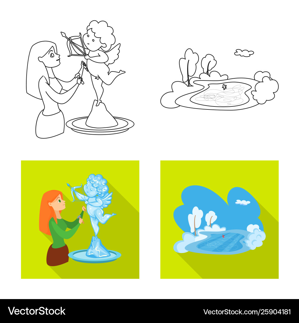 Design texture and frozen icon set vector image
