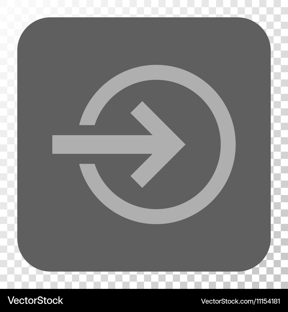 Import rounded square button vector image