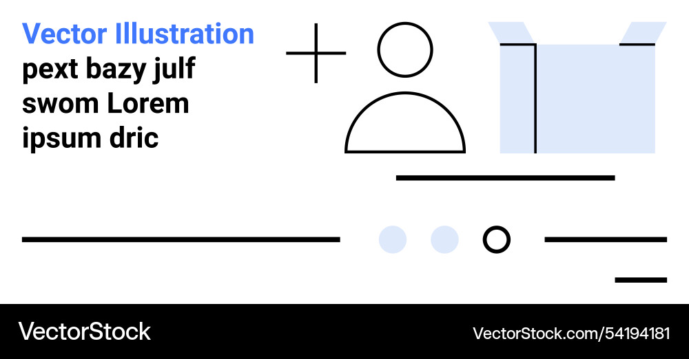 Profile setup concept with user icon plus sign Profile setup concept with user icon plus sign vector image