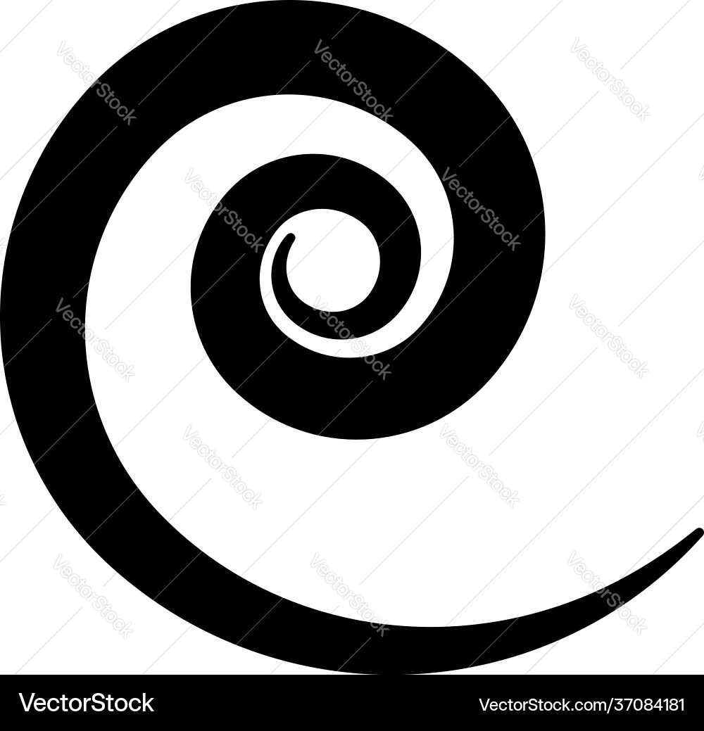 Spiral swirl twirl volute helix shape element Spiral swirl twirl volute helix shape element Vector Image