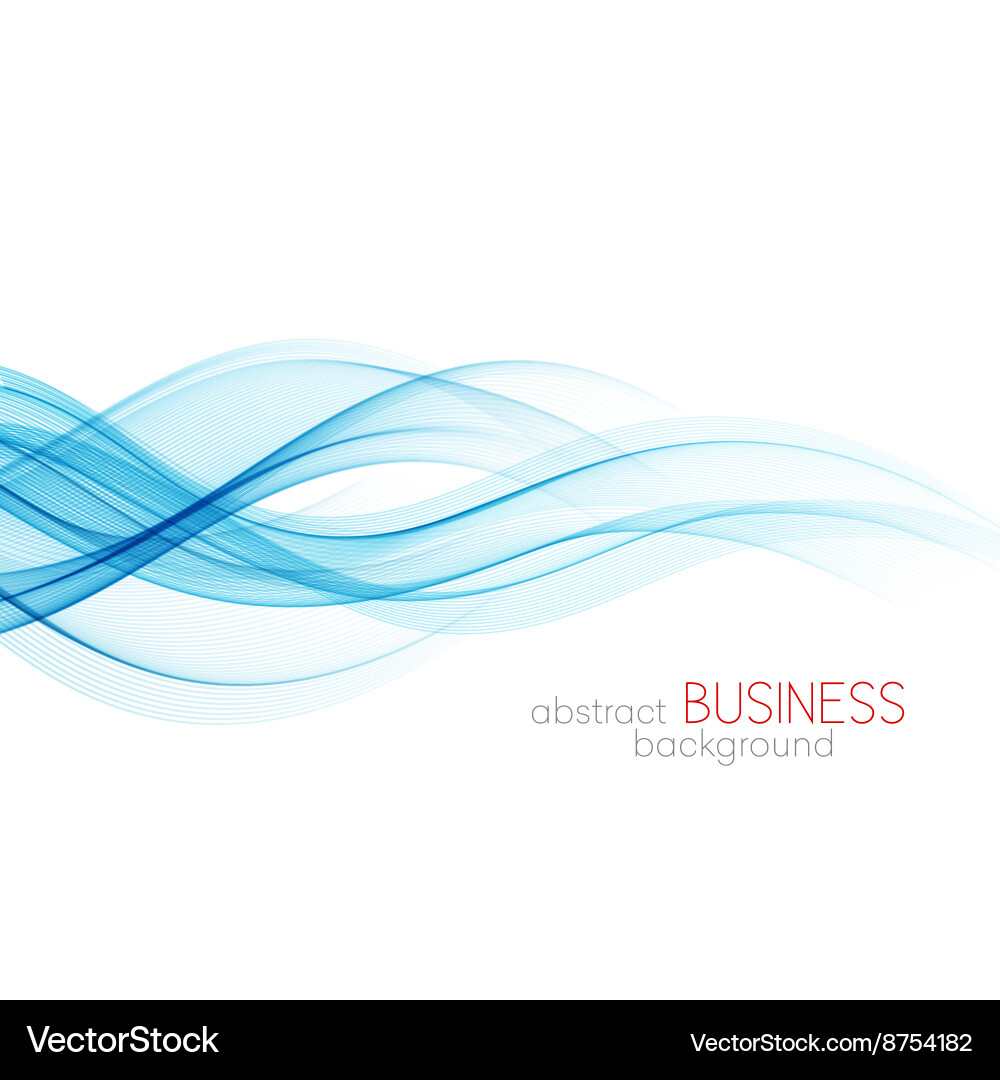 Abstract background blue wavy Royalty Free Vector Image