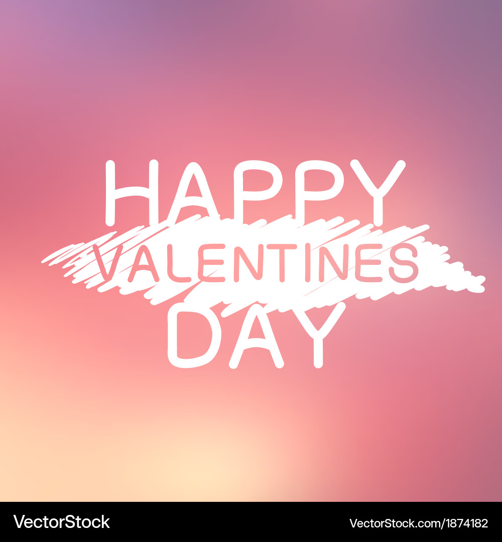 Abstract background with text for st valentines Vector Image