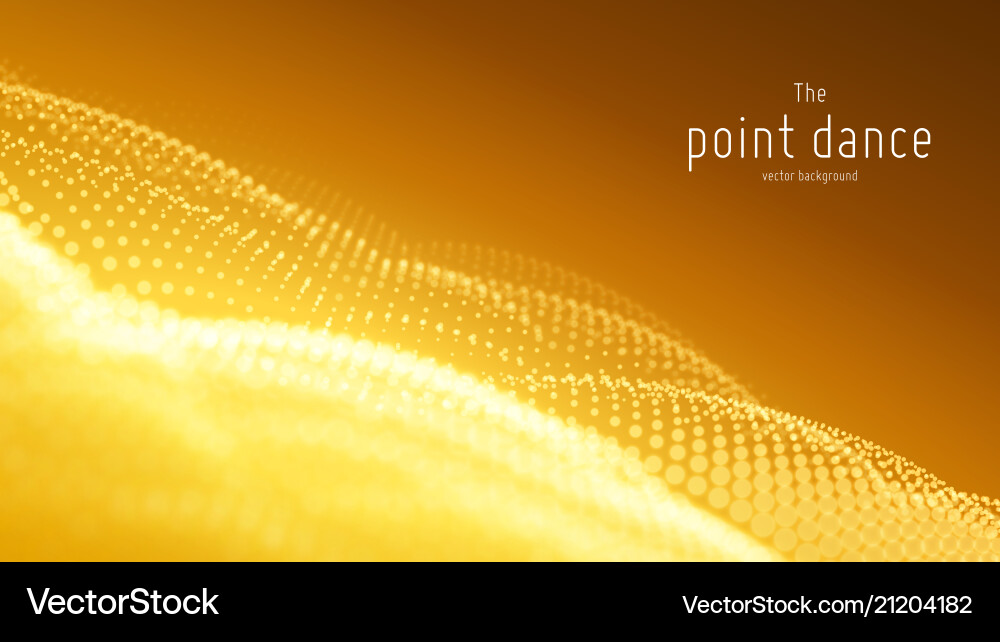 Abstract particle wave points array Abstract particle wave points array vector image