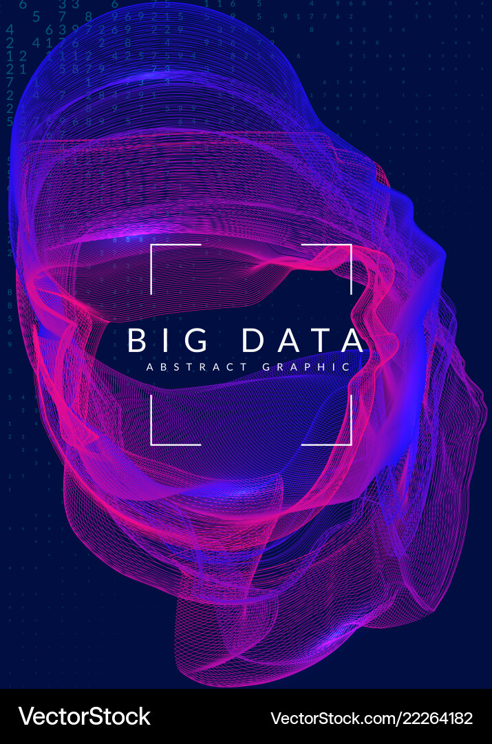 Big data background technology for visualization Big data background technology for visualization vector image