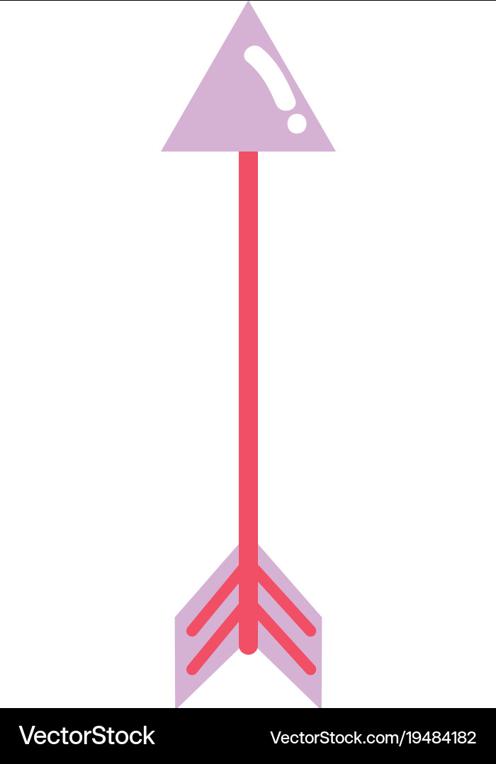 Colorful arrow element with pointer design art vector image