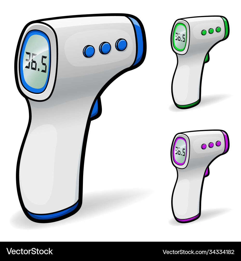 Infrared non-contact thermometer Royalty Free Vector Image