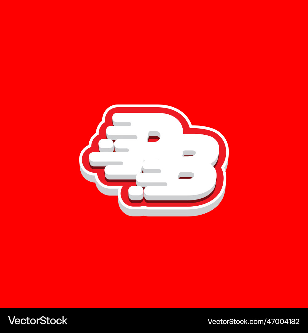 Letter pb schnelle Geschwindigkeit Technologie modernes Logo Design Letter pb schnelle Geschwindigkeit Technologie modernes Logo Design vektorbild