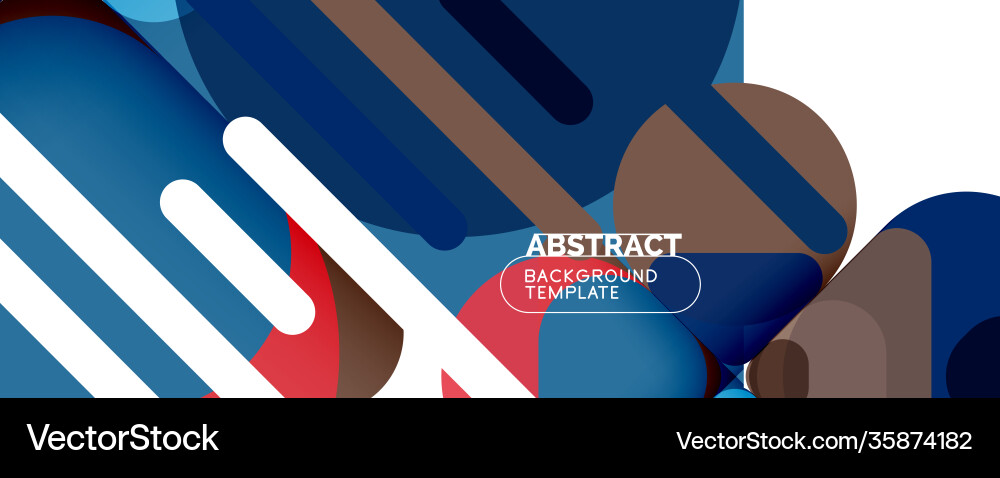 Modern geometric round shapes and dynamic lines Modern geometric round shapes and dynamic lines vector image