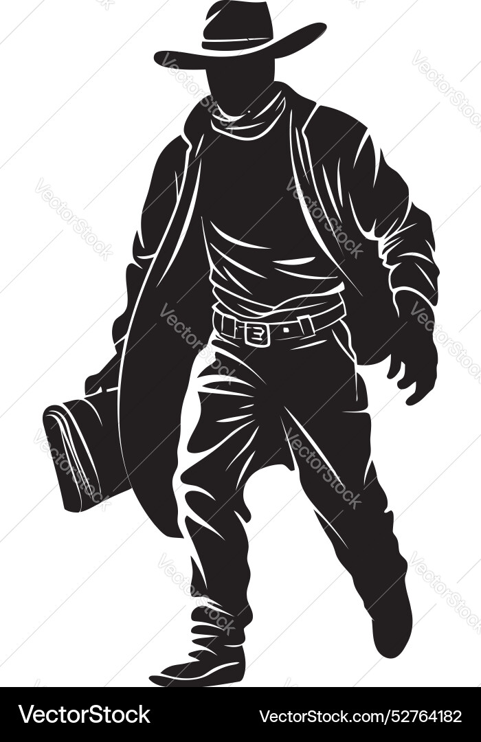 Outlaw oasis masked cowboy robber logo design Outlaw oasis masked cowboy robber logo design vector image