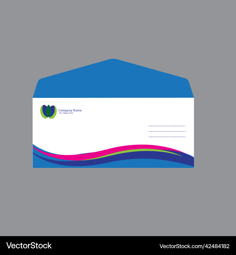 Regular envelope vector image