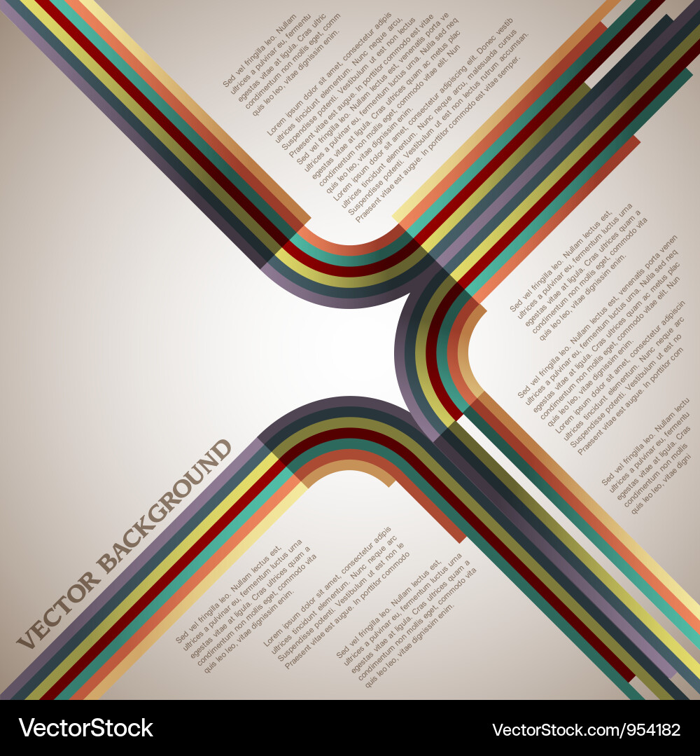 Retro lines Vector Image