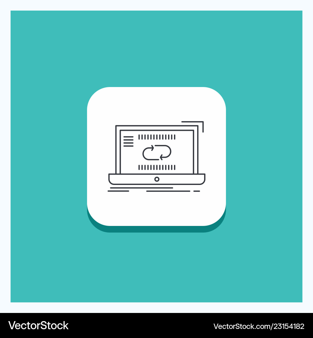 Round button for communication connection link Vector Image