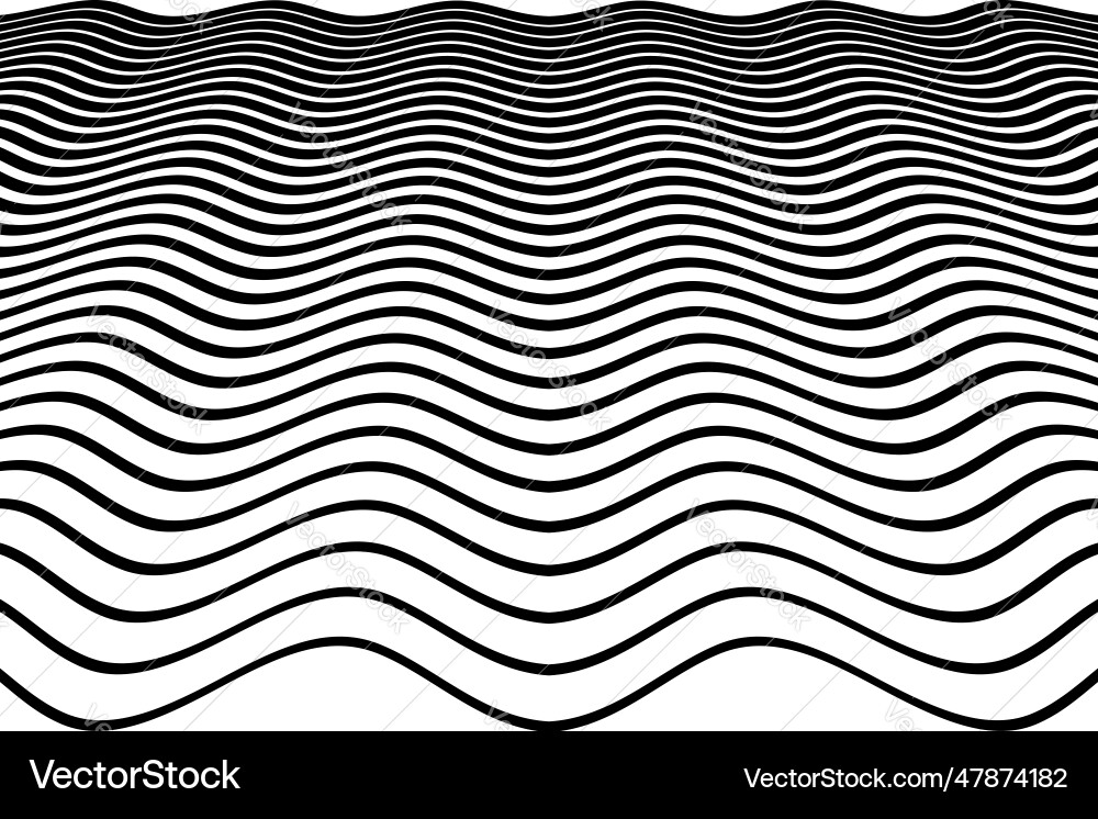 Wavy lines pattern vector image
